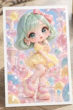 디지털 영적 예술 Sweet Dream A 엽서 삽화