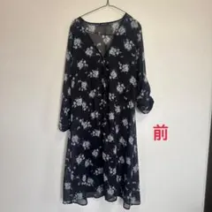 INGNI フラワープリント ロングワンピース