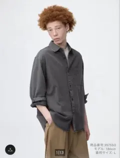 GU オーバーサイズデニムシャツ【M】