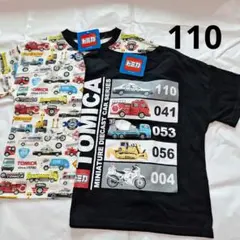 110cm　半袖Tシャツ2枚セット　トミカ