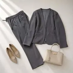 美品】グリーンレーベルリラクシング シャーク ノーラペル ジャケット