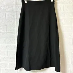 Lサイズ　サイドスリット　ロングスカート♡ ブラック