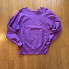 90s Champion パープル クルーネック リバースウィーブ
