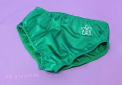 チア◆ユニフォーム/レオタード製アンスコ/緑/コスプレ撮影衣装M