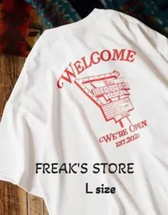 FREAK'S STORE　半袖ティシャツ　トップス　白　Lサイズ両面プリント