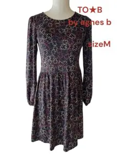 F♦︎トゥービーバイアニエスべー　総柄　花柄ワンピース　バックリボン