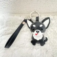 ハンドメイド 刺繍 甲斐犬 バッグキーホルダー チャーム うちの子 犬