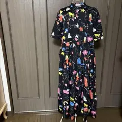 新品 GBL もののけ姫 総柄 半袖 ワンピース - メルカリ
