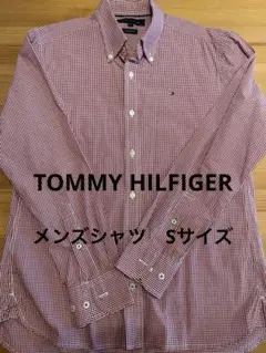 TOMMY HILFIGER トミーヒルフィガー 赤チェック シャツ Sサイズ