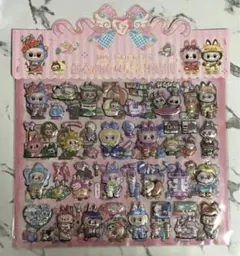 新作ラブブ立体シール　２枚組