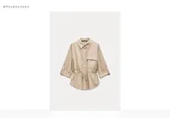 ZARA『長袖シャツ フロントポケット付き』