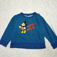 ミッキーマウス 長袖 薄手トレーナー 100cm レトロ