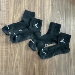 バスケソックスNIKE JORDAN ソックス 靴下 2足セット ブラック