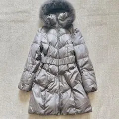 INDIVI ブルーフォックスファー ダウンコート 3way グレージュ 38