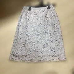 ANAYI レース タイト水色スカート 38のサムネイル