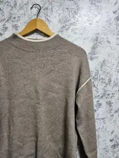 GLOBAL WORK グローバルワーク 配色ライン モックネック プルオーバー