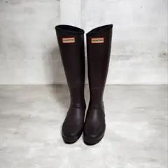 ハンター（HUNTER）オリジナル トール レインブーツ　ブラウン