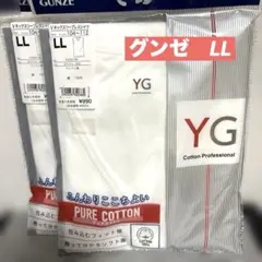 グンゼ YG Vネック スリーブレスシャツ LL 2枚セット