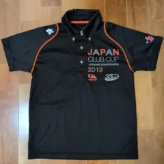 デサント バレーボール ジャパンクラブカップ　ポロシャツ S ブラック