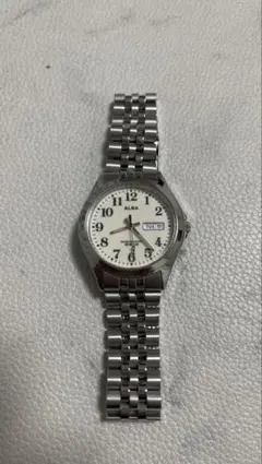 ALBA アナログ時計 シルバー AQGK470 34.5mm