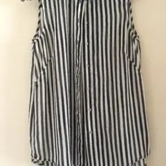 H&M 34 ストライプシャツ エイチアンドエム ザラ　美品のサムネイル
