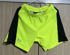 アンダーアーマー ハーフパンツ スポーツウェア 蛍光イエロー S