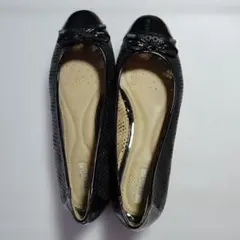 リボン付き ブラック パンプス