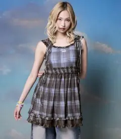 Amlycityシアーチェックワンピ | Mercari