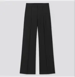 ユニクロ　UNIQLO ハイウエストワイドパンツ 黒 XL