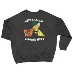 【新品・タグ付き】トムとジェリー トレーナー 刺繍 バックプリント スウェット