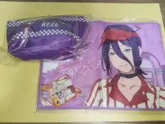 【即発送】レゼ ラウンドワン限定 チェンソーマン 2点　舟形ポーチ タオル