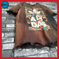 adidas 鬼フェード 襤褸 三つ葉 極上の退色 ボロ tシャツ BORO