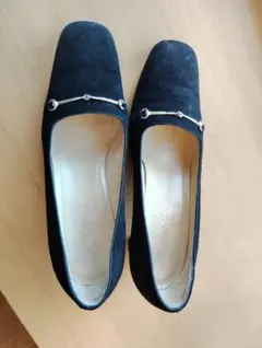 GUCCI　パンプスホースビット　スエード