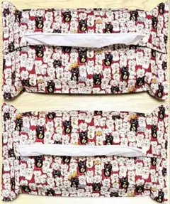 【ななこ様専用】ボックスティッシュカバー（猫柄10枚セット）