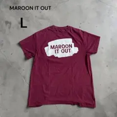 【a26】MAROON IT OUT エンジ アメカジ L ユニセックス 古着