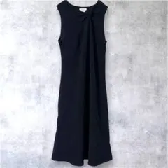 アンテイラーロフト ワンピース ノースリーブ 無地 M 黒 パーティー