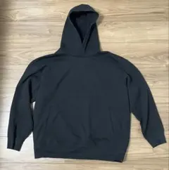 ユニクロC スウェットオーバーサイズプルパーカ XL ブラック