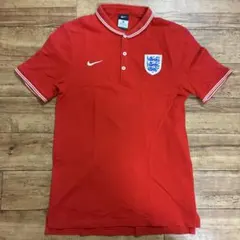 希少 ナイキ イングランド代表 ポロシャツ 背面隠し十字架 サッカー 14-15のサムネイル