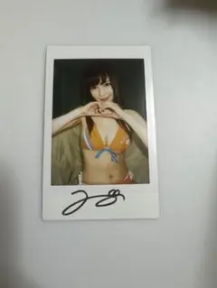 彩城ゆりな 直筆サイン入りチェキ AV女優 セクシー女優 アイドル