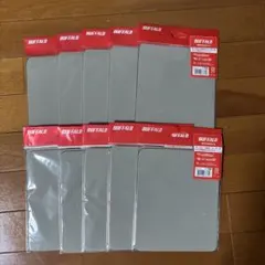 BUFFALO マウスパッド BPD04GYA 10枚セット