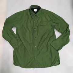 THE NORTH FACE 長袖シャツ オリーブグリーン XL　ナイロン