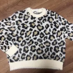 ZARA レオパード柄 ニット セーター レディース L
