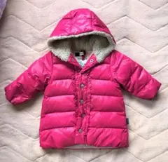 Hakka ハッカ　リアルダウン　コート　ジャケット　ダウン70％　80　ピンク