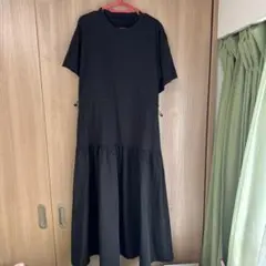 ワークマン　ニュートラルフレアドロストワンピース　L ブラック