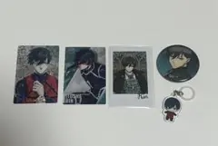 ブルーロック 糸師凛セット カード、めじるしアクセサリー、缶バッジ
