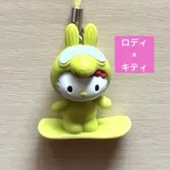 ハローキティ　スノーボード ストラップ キティ ロディ コラボ レトロ