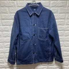 UNIQLO ストライプデニムワークジャケットM