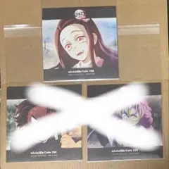 鬼滅の刃　コースター型ポストカード　竈門炭治郎・禰豆子・甘露寺蜜璃