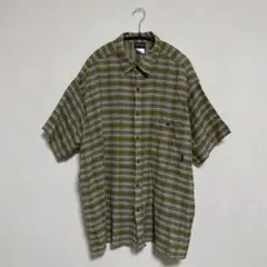 美品】Patagonia 半袖シャツ チェック グリーン XL 楊柳 - メルカリ