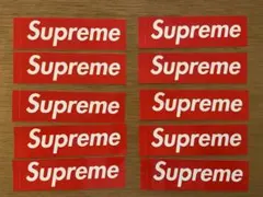 supreme ボックスロゴステッカー 10枚